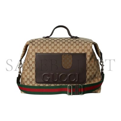 GUCCI GG CANVAS MEDIUM DUFFLE BAG 821688 (44*36*18cm) GUCCI GG CANVAS MEDIUM DUFFLE BAG 821688 (44*36*18cm)